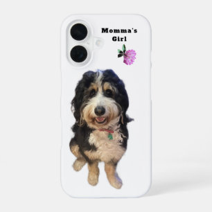 Custom “Momma’s Girl” Dog iPhone 16 Case