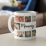 Custom Mommy 18 Photo Collage Coffee Mug<br><div class="desc">Discover our photo-centric coffee mug, an ideal gift for birthdays, christmas or Mother's Day, these personalized mugs allows you to feature 18 photos as a sentimental keepsake. Emblazoned with a cheerful 'we love you so much!' template text, you have the flexibility to change or delete the message to suit any...</div>