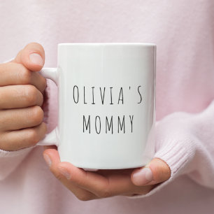 Custom MOMMY Photo & Name Personalized Gift Coffee Mug