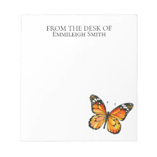 Custom Monarch Butterfly From the Desk of Notepad