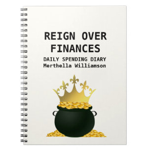 Custom Money Management Spending Diary Notebook