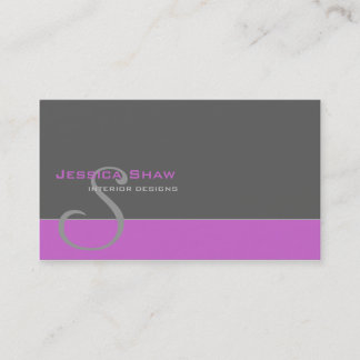 Custom Monogram 3 Business Card