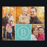 Custom Monogram 3 Photo Collage Jigsaw Puzzle<br><div class="desc">Photography courtesy of Rosie Gearheart: http://www.istockphoto.com/user_view.php?id=782914</div>
