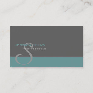 Custom Monogram 4 Business Card