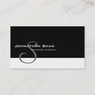 Custom Monogram 5 Business Card