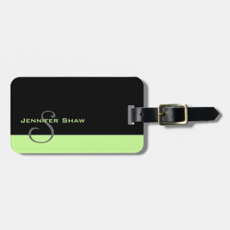 Custom Monogram 5 (Mint Green) Luggage Tag