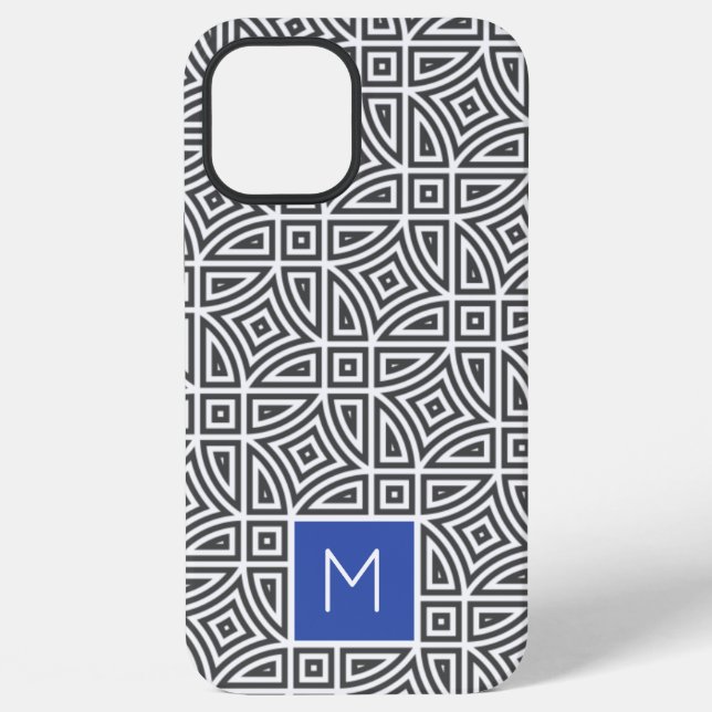Custom monogram Abstract Pattern phone cases (Back)