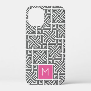 Custom monogram Abstract Pattern phone cases
