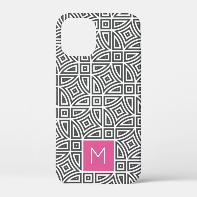 Custom monogram Abstract Pattern phone cases (Back)