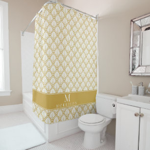 Custom Monogram and Pattern Shower Curtain