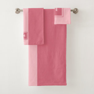 Custom Monogram Bath Towel Set