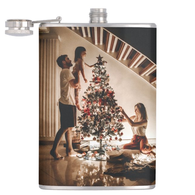 Custom Monogram Beer Flask (Opened)