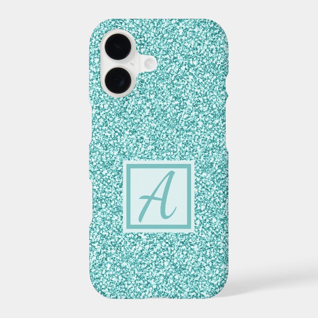 Custom Monogram Blue Sparkle (Back)
