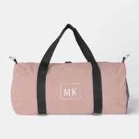 Custom monogram, blush pink all over