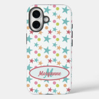 Custom Monogram Bright Pastel Cheerful Pattern