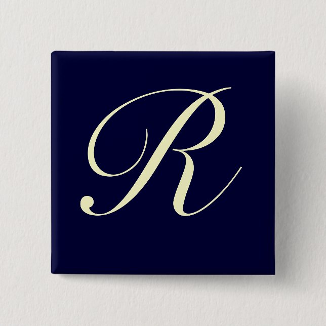 Custom Monogram Button (Front)