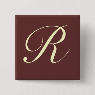 Custom Monogram Button - Customised