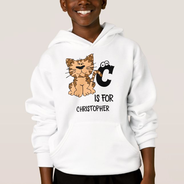 Custom monogram C is for Cats cute kitty kitten (Front)