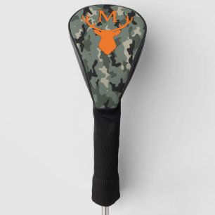 Custom Monogram Camo Deer Golf Head Cover