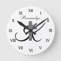 Custom monogram Christian religious cross symbol