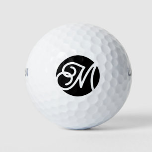 Custom Monogram Circle Name Golf Ball