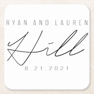 Custom Monogram Coasters
