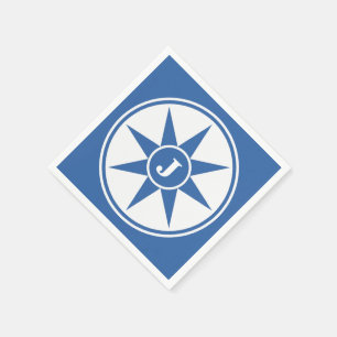 Custom monogram & colour paper napkins