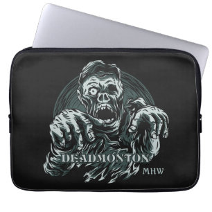 Custom monogram DEADMONTON laptop sleeves