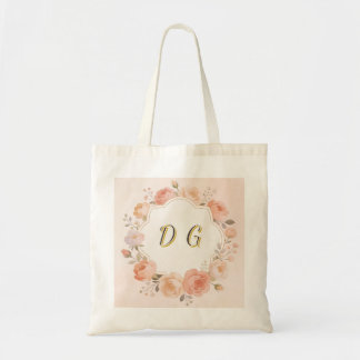 Custom Monogram Design Tote Bag