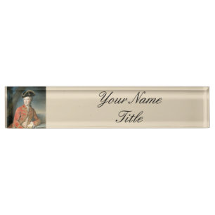 Custom Monogram Desk Nameplate Marie Antoinette