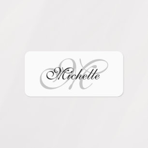 Custom monogram elegant script waterproof clothing