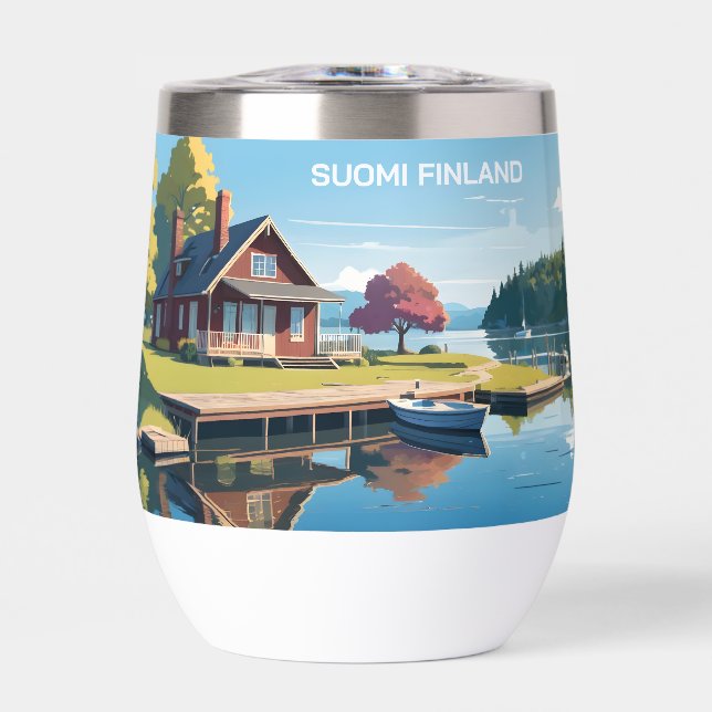 Custom Monogram Finland Nature Illustration (Front)