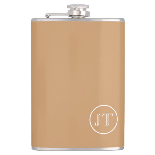 Custom Monogram Flask (Front)
