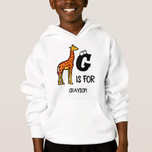 Custom monogram G is for Giraffe cute giraffes