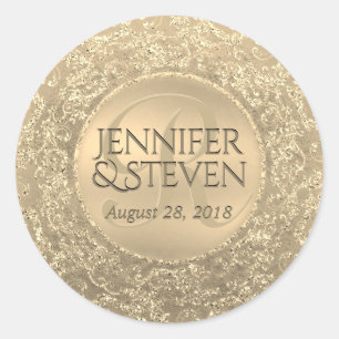 Custom Monogram Gold Glam Seal