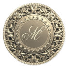 Custom Monogram Gold Seal