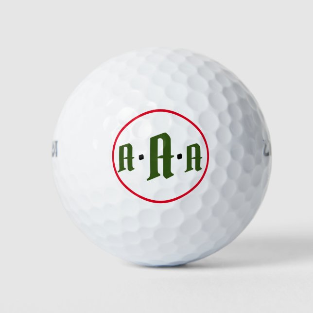 CUSTOM MONOGRAM Golf Balls (Front)