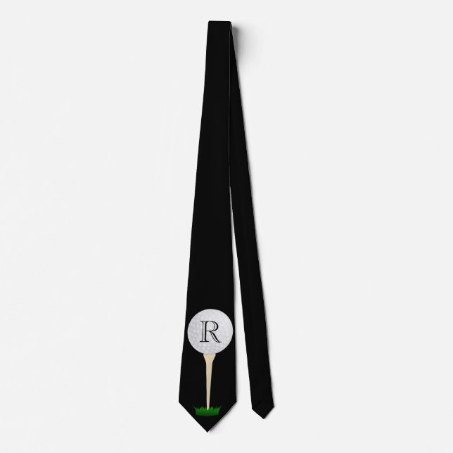 Custom Monogram Golf Tie (Front)