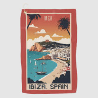 Custom Monogram Ibiza, Spain Travel Poster