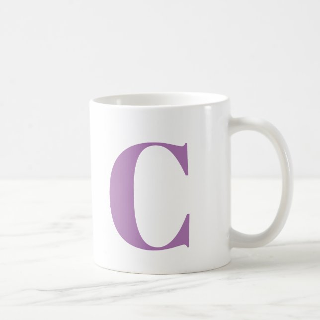 Custom Monogram Initial Mug (Right)