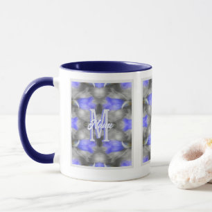 Custom Monogram Initial Name Floral Art Mug