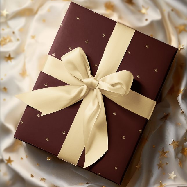 Custom Monogram Initials Gift Wrap Wrapping Paper (Custom Monogram Initials Gift Wrap Wrapping Paper)