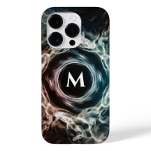 Custom Monogram iPhone Case with Smoke Design