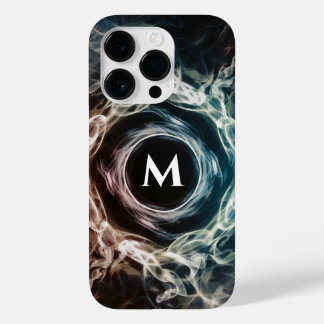 Custom Monogram iPhone Case with Smoke Design
