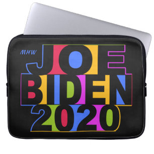 Custom monogram JOE BIDEN 2020 laptop sleeves