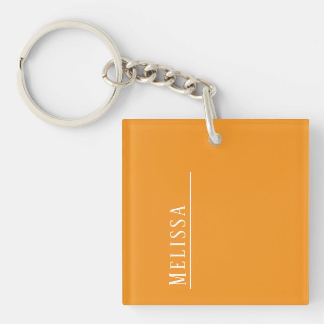Custom Monogram Keychain in Elegant Colours (Front)