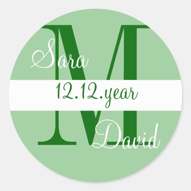 Custom Monogram label (Front)