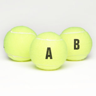Custom Monogram Letter, Number, Text Tennis Balls