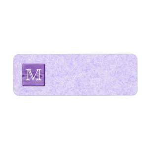 Custom Monogram Letter. Picture of Purple Wood.