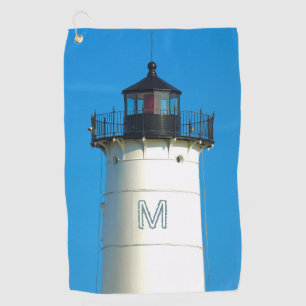 Custom Monogram Lighthouse Golf Towel